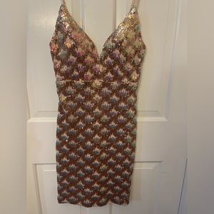 Sequin homecoming dress (size s)